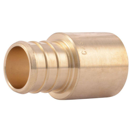 SharkBite UC608LFA  3/4" Barb x 3/4" Male Brass Sweat Adapter for PEX to Copper Pipe Image 0