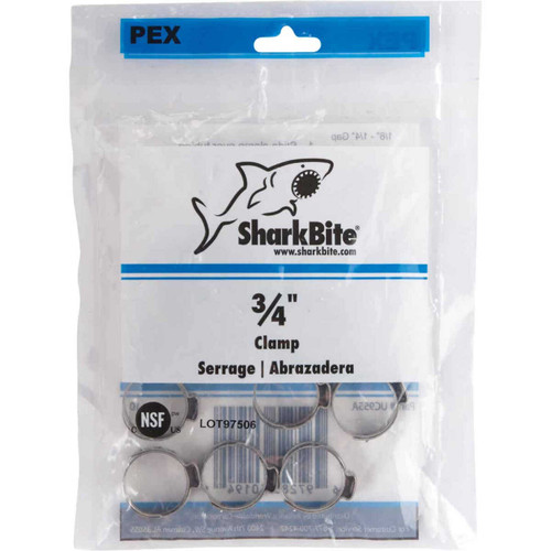 SharkBite UC955A  3/4" Stainless Steel Clamp Ring for PEX - 10 per Package Image 5