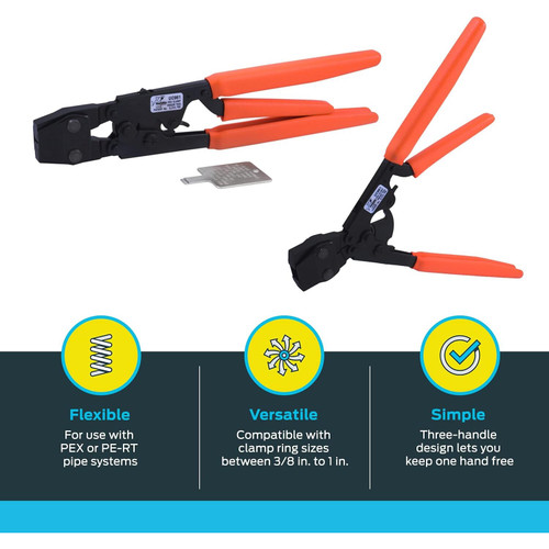 SharkBite UC961  3-Handle Clamp Tool for PEX Image 2