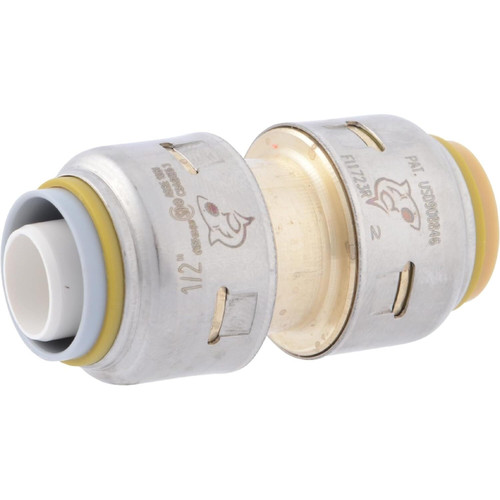 SharkBite Max UR4008A  1/2" CTS x 1/2" PVC Push-to-Connect Transition Coupler Image 0