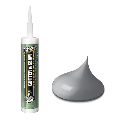 Titebond 7331  Weathermaster Gutter & Seam Sealant Aluminum Gray - 9.5 oz Cartridge Image 0