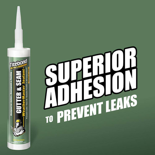 Titebond 7331  Weathermaster Gutter & Seam Sealant Aluminum Gray - 9.5 oz Cartridge Image 1