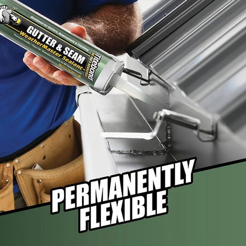 Titebond 7331  Weathermaster Gutter & Seam Sealant Aluminum Gray - 9.5 oz Cartridge Image 2