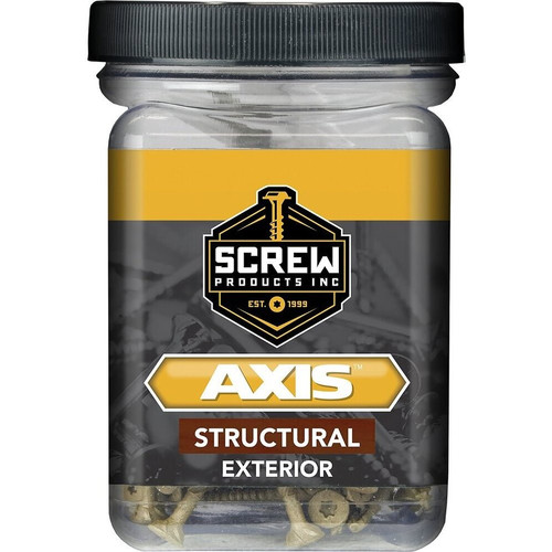 Screw Products 30123-29  AXIS #8 x 1" (T20-Drive) ZYTEC XT General Exterior Structural Wood Screws - 5-lb Jar (approx. 1281) Image 1