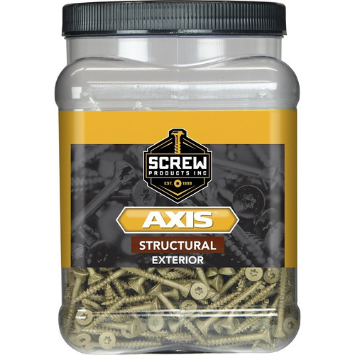 Screw Products 30128-29  AXIS #8 x 2" (T20-Drive) ZYTEC XT General Exterior Structural Wood Screws - 5-lb Jar (approx. 718) Image 1