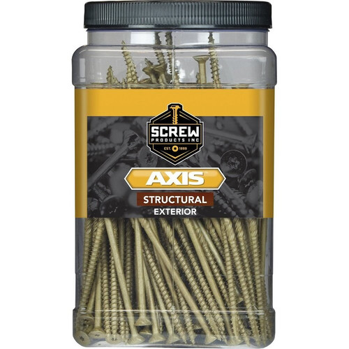 Screw Products 30186-29  AXIS #10 x 3-1/2" (T20-Drive) ZYTEC XT General Exterior Structural Wood Screws -  1-lb Jar (approx. 51) Image 1