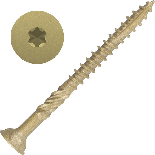 Screw Products 30328-29  AXIS #10 x 2-1/2" (T20-Drive) ZYTEC XT General Exterior Structural Wood Screws -  5-lb Jar (approx. 346) Image 0