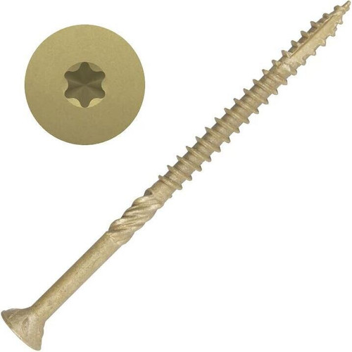 Screw Products 30347-29  AXIS #10 x 3-1/2" (T20-Drive) ZYTEC XT General Exterior Structural Screws -  1000 per Box Image 0