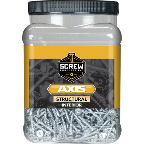 Screw Products 30108-03  AXIS #8 x 1-1/4" (T20-Drive) ZYTEC + General Interior Structural Wood Screws - 5-lb Jar (approx. 1040) Image 1