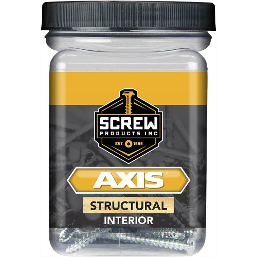 Screw Products 30112-03  AXIS #9 x 2" (T20-Drive) ZYTEC + General Interior Structural Wood Screws - 1-lb Jar (approx. 112) Image 1