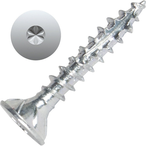 Screw Products 30122-03  AXIS #8 x 1" (T20-Drive) ZYTEC + General Interior Structural Wood Screws - 1-lb Jar (approx. 253) Image 0
