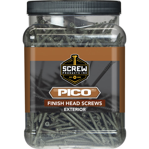 Screw Products 30214-12  PICO #8 x 2-1/2" (Tx15-Drive) ZYTEC GX General Exterior Finish Head Wood Screws - 5-lb Jar (approx. 648) Image 1