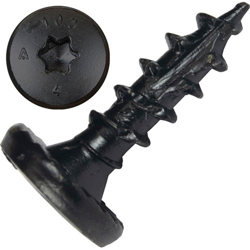 Screw Products 30508  NOVA #14 x 1" (T30-Drive) ZYTEC GX Exterior Structural Lag Screws - 50 per Jar Image 0
