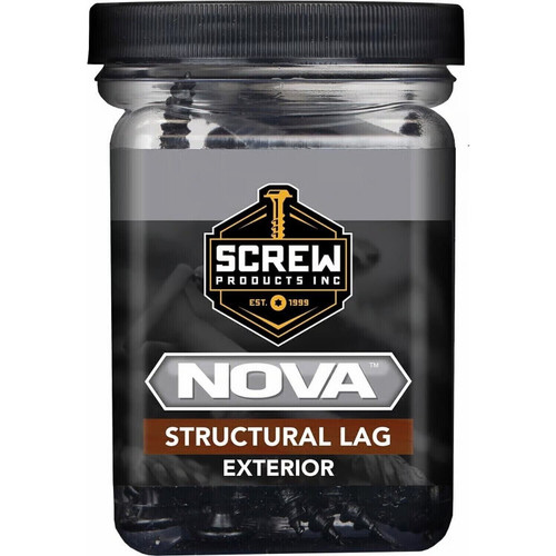 Screw Products 30520  NOVA #14 x 2-1/2" (T30-Drive) ZYTEC GX Exterior Structural Lag Screws - 50 per Jar Image 1