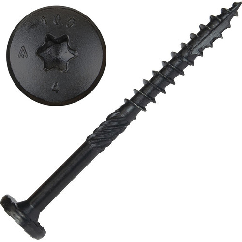 Screw Products 30525  NOVA #14 x 3" (T30-Drive) ZYTEC GX Exterior Structural Lag Screws - 50 Individually Tagged per Package Image 0