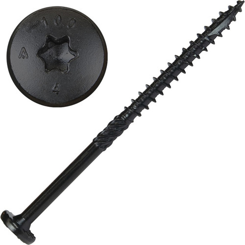Screw Products 30529  NOVA #14 x 4" (T30-Drive) ZYTEC GX Exterior Structural Lag Screws - 100 per Jar Image 0