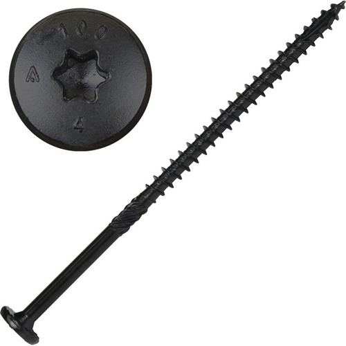 Screw Products 30537  NOVA #14 x 5" (T30-Drive) ZYTEC GX Exterior Structural Lag Screws - 50 Individually Tagged per Package Image 0