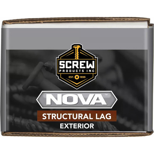 Screw Products 30537  NOVA #14 x 5" (T30-Drive) ZYTEC GX Exterior Structural Lag Screws - 50 Individually Tagged per Package Image 1