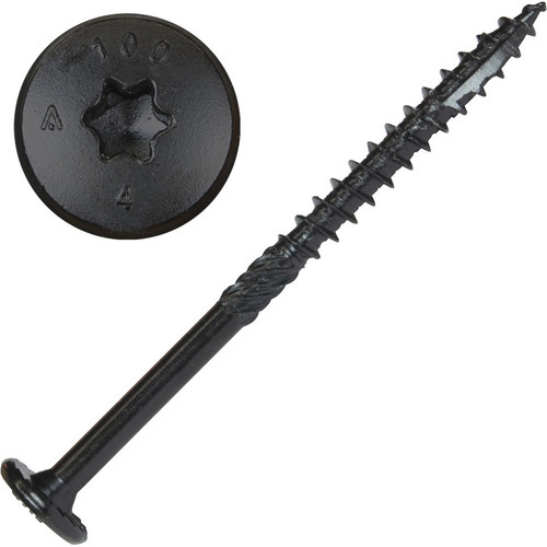 Screw Products 30591  NOVA #16 x 4" (T30-Drive) ZYTEC GX Exterior Structural Lag Screws - 50 Individually Tagged per Package Image 0