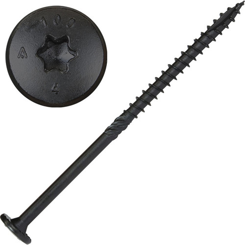 Screw Products 30645  NOVA #18 x 6" (T40-Drive) ZYTEC GX Exterior Structural Lag Screws - 50 Individually Tagged per Package Image 0