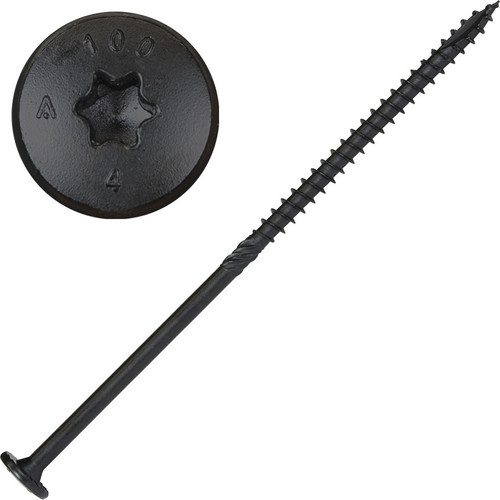 Screw Products 30669  NOVA #18 x 8" (T40-Drive) ZYTEC GX Exterior Structural Lag Screws - 50 Individually Tagged per Package Image 0