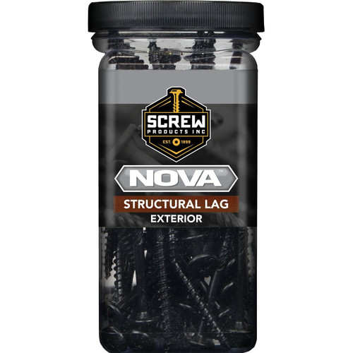 Screw Products 30686  NOVA #18 x 12" (T40-Drive) ZYTEC GX Exterior Structural Lag Screws - 50 per Jar Image 1