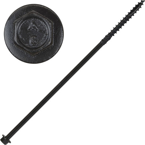 Screw Products 30714  YUKON #16 x 8" Exterior - 5/16 Hex Head Structural Lag Screws - 50 Individually Tagged per Package Image 0