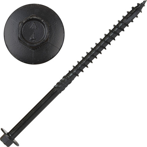 Screw Products 30739  YUKON #18 x 5" Exterior - 5/16 Hex Head Structural Lag Screws - 50 Individually Tagged per Package Image 0