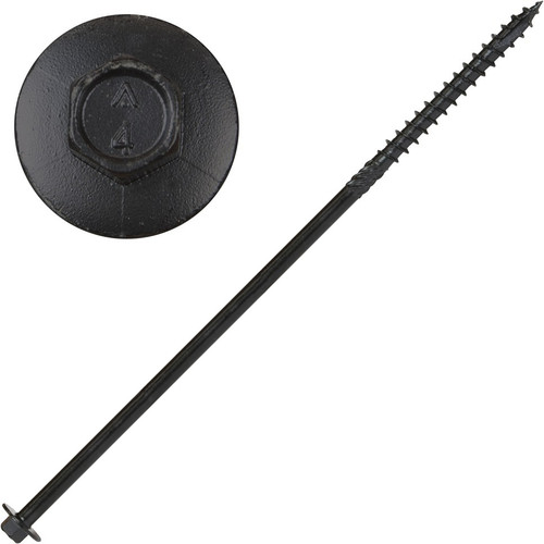 Screw Products 30754  YUKON #18 x 9" Exterior - 5/16 Hex Head Structural Lag Screws - 50 Individually Tagged per Package Image 0
