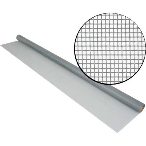 Phifer 3003926  24" x 84" Silver Gray Colored Fiberglass Insect Screen Fabric Image 0