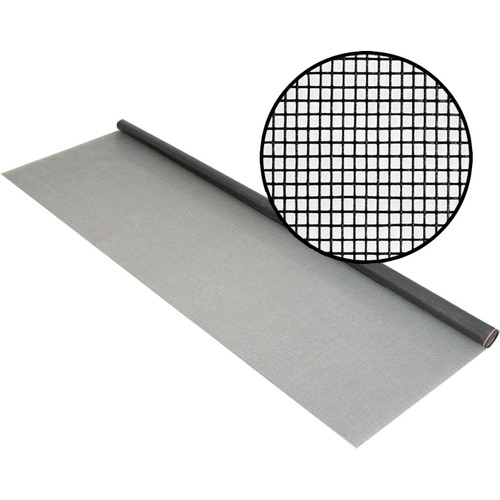 Phifer 3003955  36" x 84" Charcoal Colored Fiberglass Insect Screen Fabric Image 0