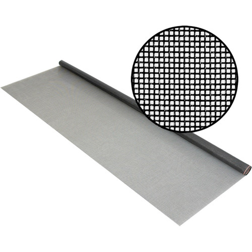 Phifer 3009320  No-See-Um 36" x 84" Charcoal Colored Fiberglass Insect Screen Fabric Image 0