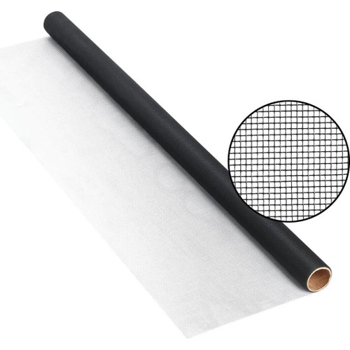 Phifer 3027949  BetterVue 36" x 84" Black Fiberglass Insect Screen Fabric Image 0