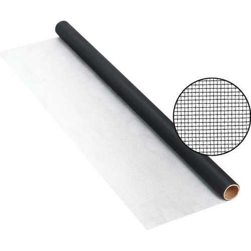 Phifer 3027950  BetterVue 48" x 84" Black Fiberglass Insect Screen Fabric Image 0
