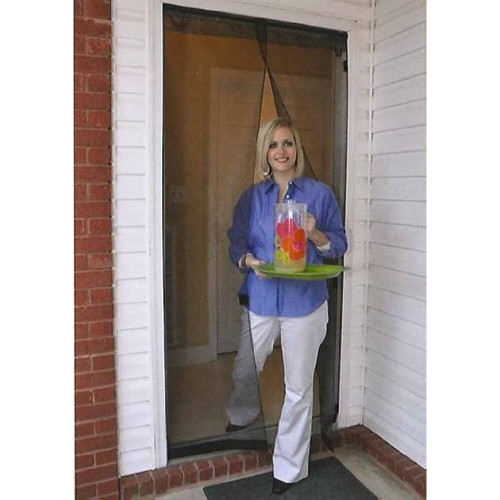 Phifer 3029199  34"-37" x 78"-80" Charcoal Fiberglass Quick Screen Door Image 1