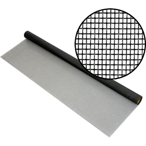 Phifer 3041149  Extra Strength 36" x 84" Charcoal Colored Fiberglass Insect Screen Fabric Image 0