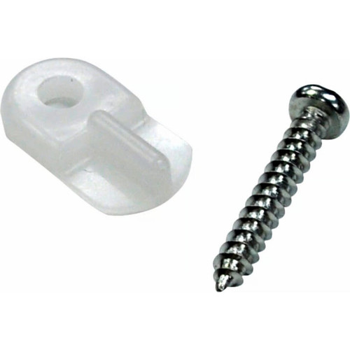 Phifer 3046981  Screen/Storm Door Turn Button Panel Clip Clear Plastic - 8 per Package Image 0