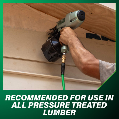 Metabo HPT 13363HPT  1-3/4" x 0.092 Full Round Head Ring Shank Hot Dipped Galvanized 15° Wire Coil Siding Nails - 3600 per Box Image 8