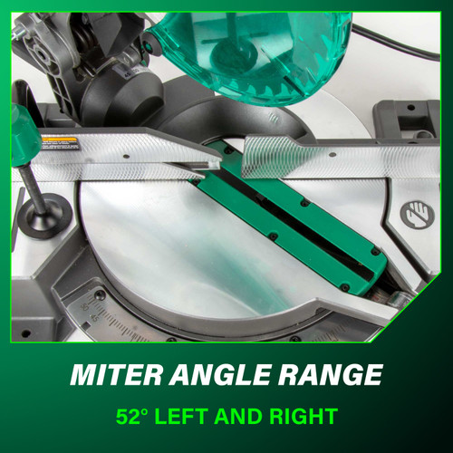Metabo HPT C10FCG2  10" Single Bevel Compound Miter Saw with 15 Amp Motor Image 7