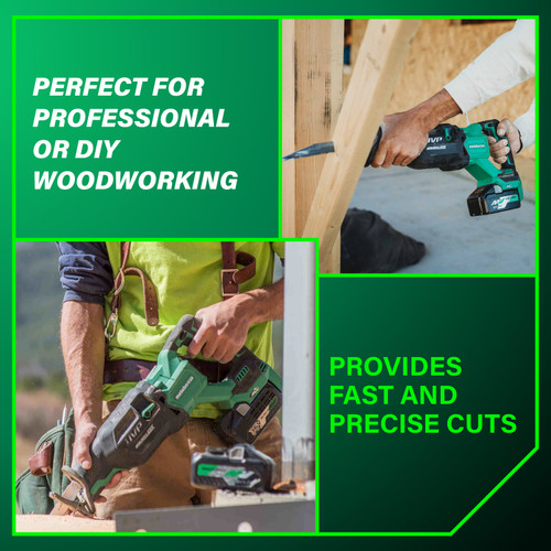 Metabo HPT CR36DAQ4  36V MultiVolt Cordless Reciprocating Saw (Tool Body Only) Image 2