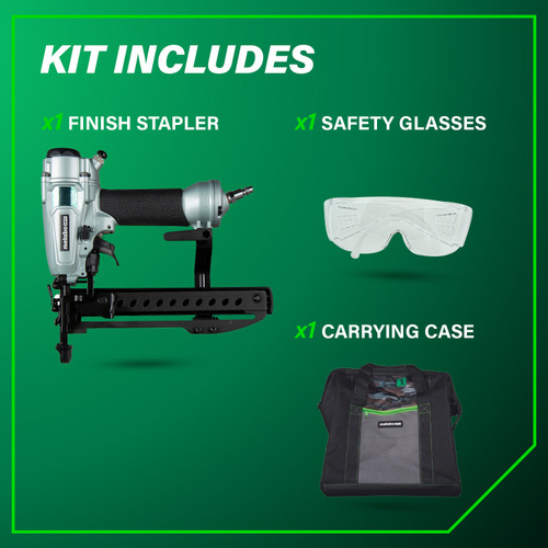 Metabo HPT N3804A5  18 Gauge 1/4" Narrow Crown PRO Finish Stapler for 1/2" to 1-1/2" Length Staples Image 5