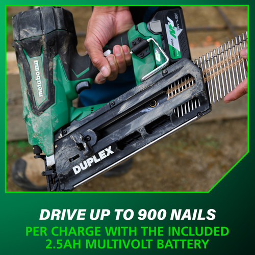 Metabo HPT NR3675DD  36V MultiVolt 3-1/2 Inch Duplex Forming Nailer Image 5