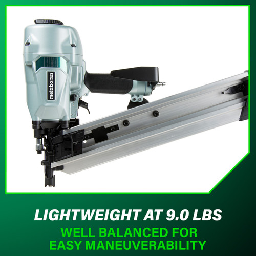 Metabo HPT NR90AC5  21 Degree 3-1/2 Inch Plastic Collated Framing Nailer Image 5