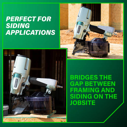 Metabo HPT NV75A5  3 Inch Siding/Light Framing (Sheathing) Coil Nailer Image 2
