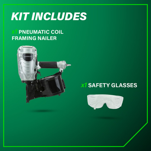 Metabo HPT NV90AGS  3-1/2 Inch Coil Framing Nailer Image 4