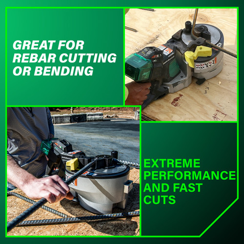 Metabo HPT VB3616DA  36V MultiVolt Brushless Rebar Bender and Cutter with (2) 4.0Ah Batteries Image 3
