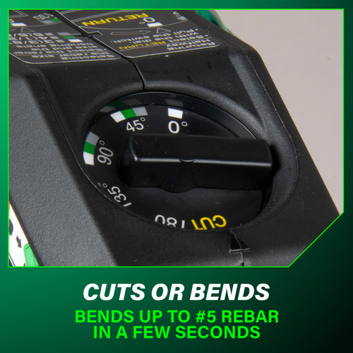 Metabo HPT VB3616DA  36V MultiVolt Brushless Rebar Bender and Cutter with (2) 4.0Ah Batteries Image 7