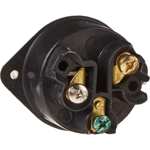 Leviton 5239  15 Amp Straight Blade Flanged Inlet Receptacle - 125 Volt Image 1