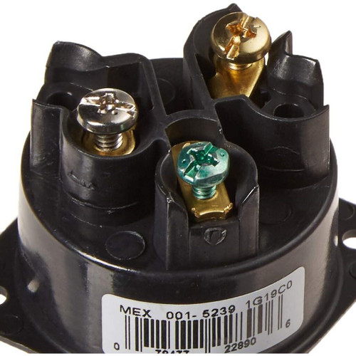 Leviton 5239  15 Amp Straight Blade Flanged Inlet Receptacle - 125 Volt Image 2