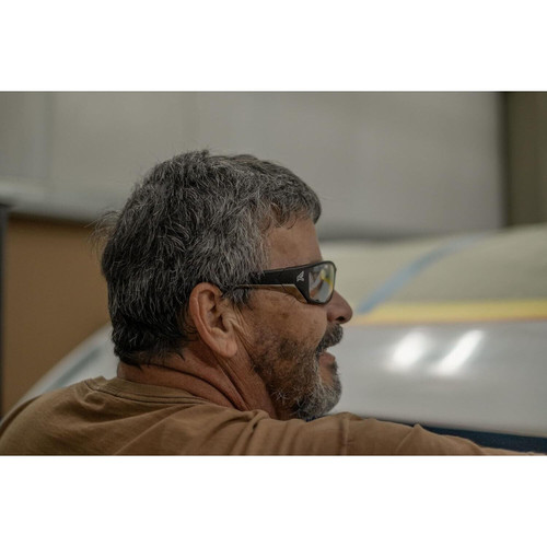 Edge Eyewear SR111AR  Reclus Safety Glasses Black Frames with Anti-Reflective Clear Lens Image 6